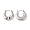 316 Stainless Steel Hoop Earrings EJEW-I282-01B-01P-2