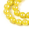 Electroplate Opaque Glass Beads Strands GLAA-T032-P10mm-AB16-3