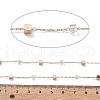 Handmade Brass & Glass Bead Chains CHC-L051-07KCG-03-2