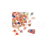 AHADERMAKER 5Pcs Synthetic Coral Connector Charms FIND-GA0004-11-7