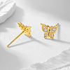 S925 Sterling Silver Clear Cubic Zirconia Stud Earrings GS0771-2-3