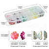 180Pcs 12 Styles Spray Painted Resin Cabochons MRMJ-FS0001-03-4