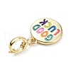 Brass Enamel Pendants KK-G496-11G-3