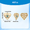 SUNNYCLUE 40Pcs Rack Plating Alloy Enamel Pendants PALLOY-SC0013-22-2