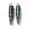Natural Ruby in Zoisite Pointed Pendants G-D850-14-2