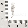 Rack Plating Brass Micro Pave Cubic Zirconia Pendants ZIRC-F140-02P-3