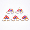 Alloy Enamel Pendants ENAM-N054-011B-1