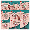 SUNNYCLUE DIY Half Round Pendant Necklace Making Kits DIY-SC0020-01J-4