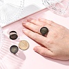 Brass Adjustable Ring Blank Base Cabochon Setting Components X-KK-O003-05AB-NF-2