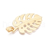 Plating Alloy Big Pendants PALLOY-T090-22G-2