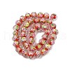 Handmade Foil Lampwork Beads Strands FOIL-S136-001E-2