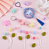 SOFPLATE 24Pcs 3 Styles Food Grade Eco-Friendly Silicone Focal Beads with Round Nylon Thread SIL-SP0001-12-4