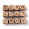 Natural Wood Constellation Beads WOOD-M002-12-4