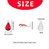 SUNNYCLUE Alloy Glass Pendants PALLOY-SC0002-32-2