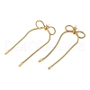 Bowknot 304 Stainless Steel Earrings for Women EJEW-U003-23G-2