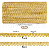 11M Polyester Wavy Lace Ribbon OCOR-WH0088-26A-2
