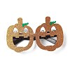Halloween Plastic & Non-woven Fabric Glitter Glasses Frames AJEW-E053-01G-1