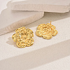 Brass Flower Stud Earrings WF1203-5