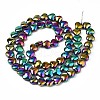 Electroplate Glass Beads Strands EGLA-S188-14-C02-2