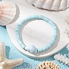 Flat Round Handmade Polymer Clay Heishi Beaded Stretch Bracelets BJEW-JB11711-01-1