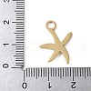 304 Stainless Steel Pendants STAS-G353-03G-03-3