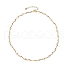 304 Stainless Steel Wave Link Chain Necklaces NJEW-JN05164-01-4