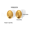 Fashion Oval Stainless Steel Stud Earrings & Pendant Necklaces Sets for Women BL8928-1-6