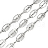 304 Stainless Steel Oval Link Chains CHS-C017-10P-1