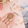 Beebeecraft 10Pcs Brass Micro Pave Clear Cubic Zirconia Flower Wreath Stud Earring Findings KK-BBC0008-34-3