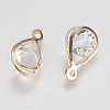 Glass Rhinestone Pendants X-IFIN-F144-24G-2