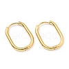 PVD Vacuum Plating 303 Stainless Steel Oval Hinged Hoop Earrings with 316 Stainless Steel Pins for Women EJEW-F285-31B-G-1