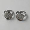 304 Stainless Steel Adjustable Bezel Cup Ring Settings FIND-WH0110-500D-2