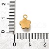 304 Stainless Steel Pave Cubic Zirconia Charms STAS-D310-07G-02-3