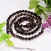 Faceted Natural Smoky Quartz Gemstone Bead Strands G-J331-29-8mm-2