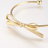 Brass Cuff Bangle X-BJEW-P168-B27-2