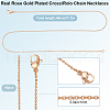 Beebeecraft 10Pcs Brass Cable Chain Necklaces Set MAK-BBC0001-12B-2