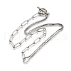 Non-Tarnish 304 Stainless Steel Chain Necklaces X-NJEW-JN02767-4
