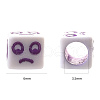 Craft White Acrylic Beads MACR-YW0001-12-7