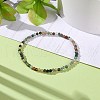 Mini Natural Indian Agate Beaded Stretch Bracelets BJEW-JB07669-04-2