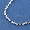 Stainless Steel Cable Chain Bracelets for Men Women BJEW-G736-11S-2