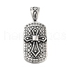 Retro 304 Stainless Steel Big Pendants STAS-I205-30AS-1