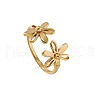 304 Stainless Steel Open Cuff Rings for Women FS-WG642B9-05-2