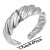 304 Stainless Steel Fashion Cuff Ring CY1392-1-1