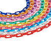 Yilisi 40 Strands 10 Colors Handmade Opaque Acrylic Paperclip Chains KY-YS0001-04-14