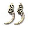 Tibetan Style Brass Pendants KK-M284-18AB-1