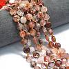 Natural Ferruginous Quartz Beads Strands G-C116-A108-01-1