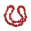 Handmade Lampwork Beads Strands LAMP-P066-04-4
