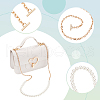 WADORN 3Pcs 3 Styles ABS Plastic Imitation Pearl Purse Chains FIND-WR0009-73B-3