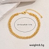 Simple Classic Brass Ball Design Anklets for Women Daily Commute Outfit EC5189-1-4