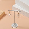 Mother's Day Jewellery Natural Pearl Beaded Cluster Earrings EJEW-JE05211-3